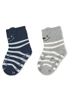 ABS-Krabbelsocken Doppelpack Bär