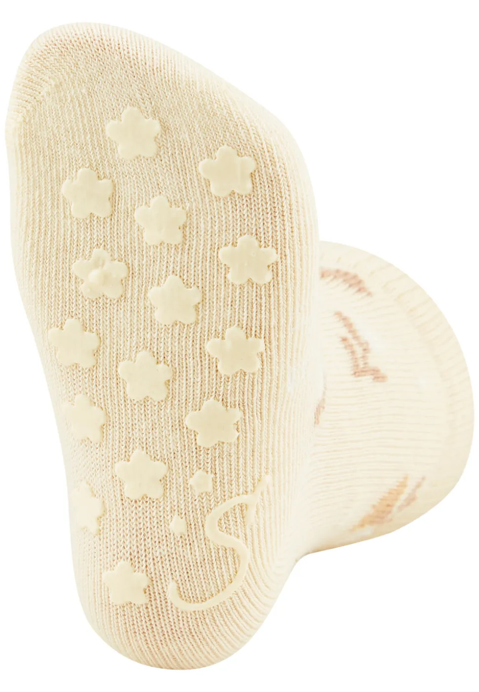 ABS Krabbelsocken 2er Pack Blumen Struktur