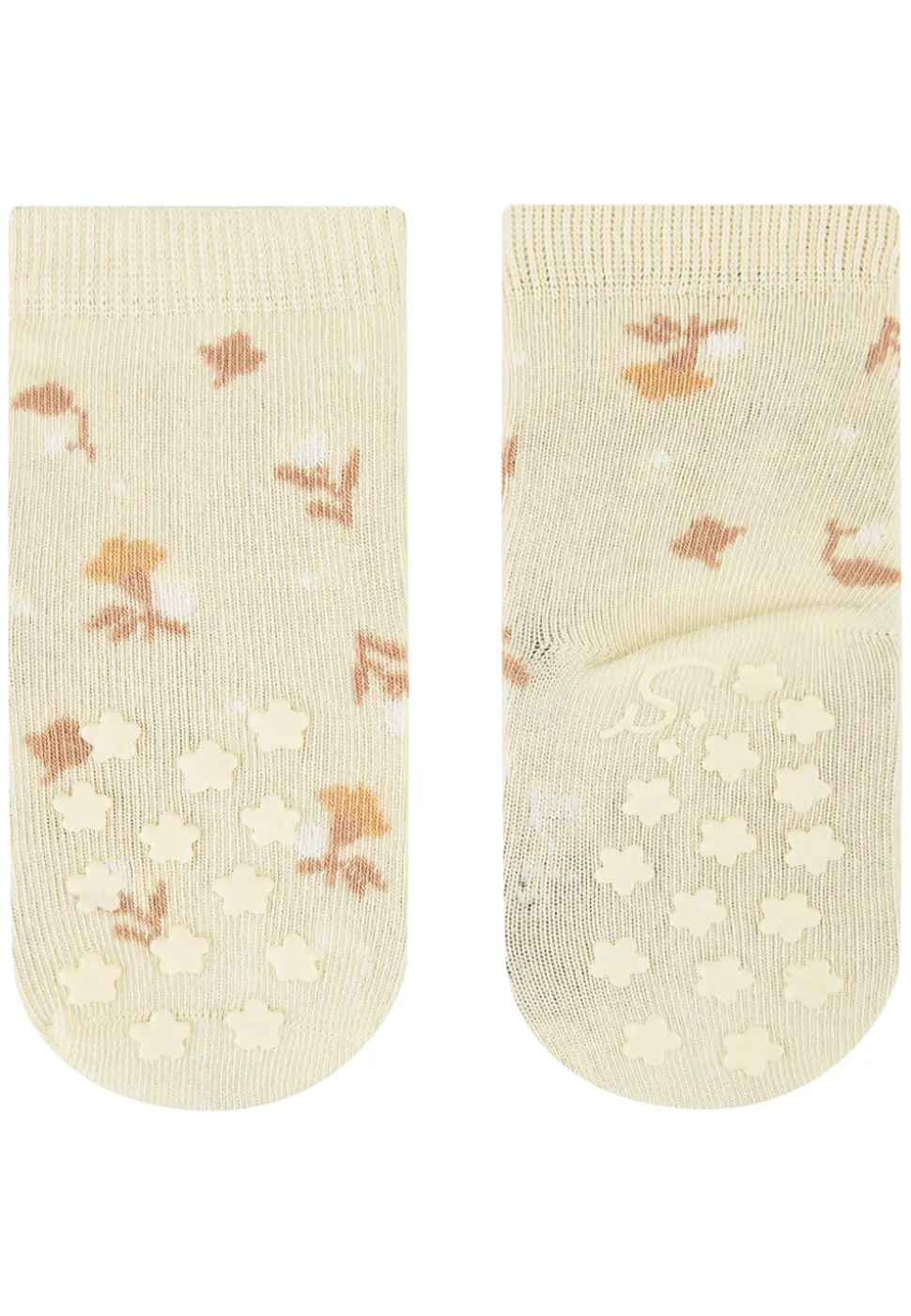 ABS Krabbelsocken 2er Pack Blumen Struktur