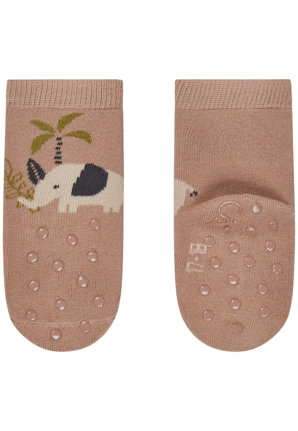 ABS Krabbelsocken 2er Pack Elefant Uni