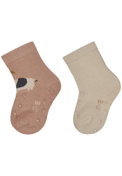 ABS Krabbelsocken 2er Pack Elefant Uni