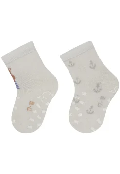 ABS Krabbelsocken 2er Pack Hippo Anker