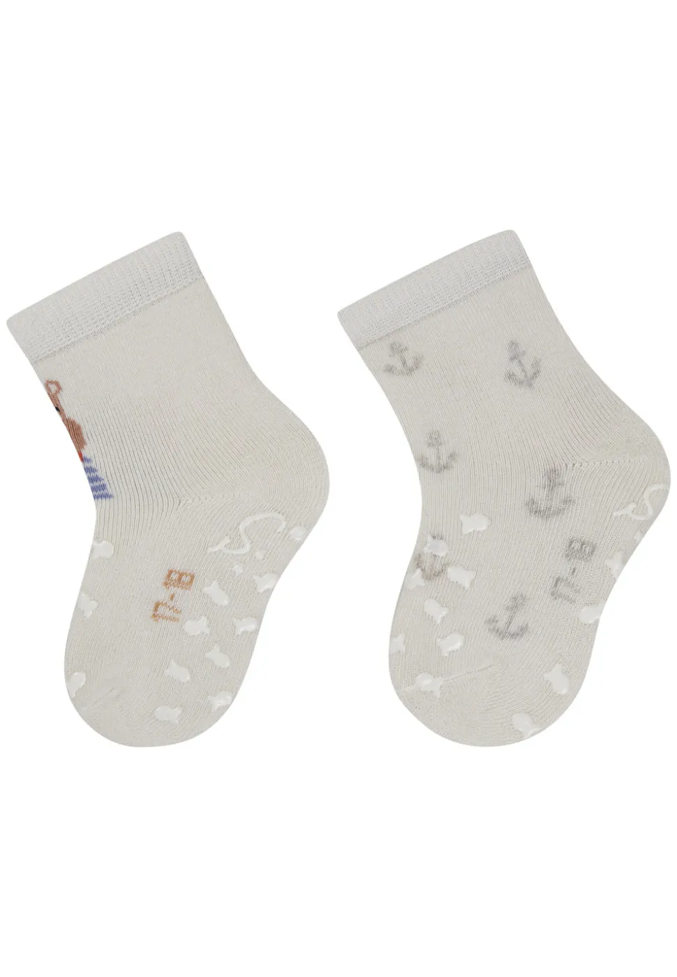 ABS Krabbelsocken 2er Pack Hippo Anker