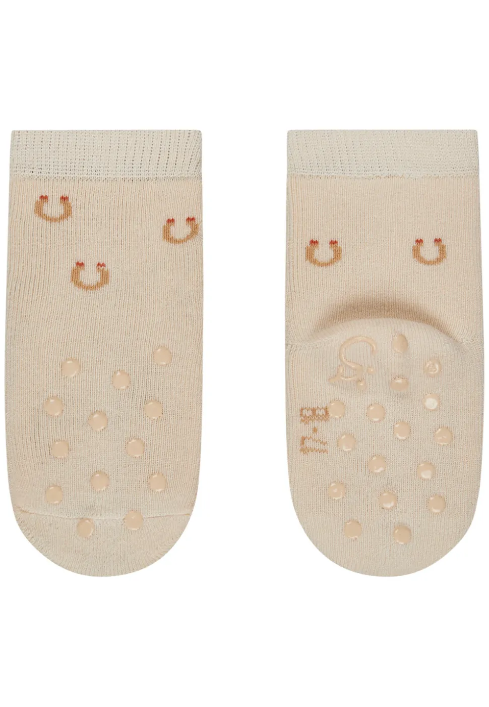ABS Krabbelsocken 2er Pack Pferd Hufeisen