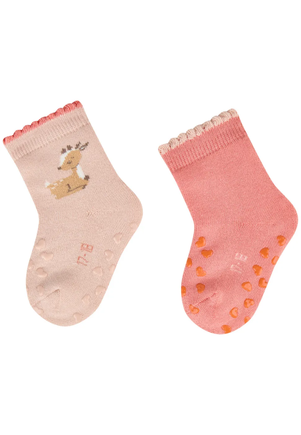 ABS Krabbelsocken 2er Pack Reh Uni
