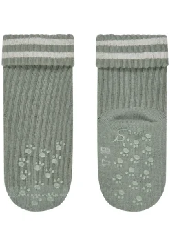 ABS Krabbelsocken 2er Pack Rippe 2-farbig