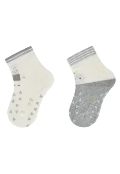 ABS Krabbelsocken 2er Pack Roboter