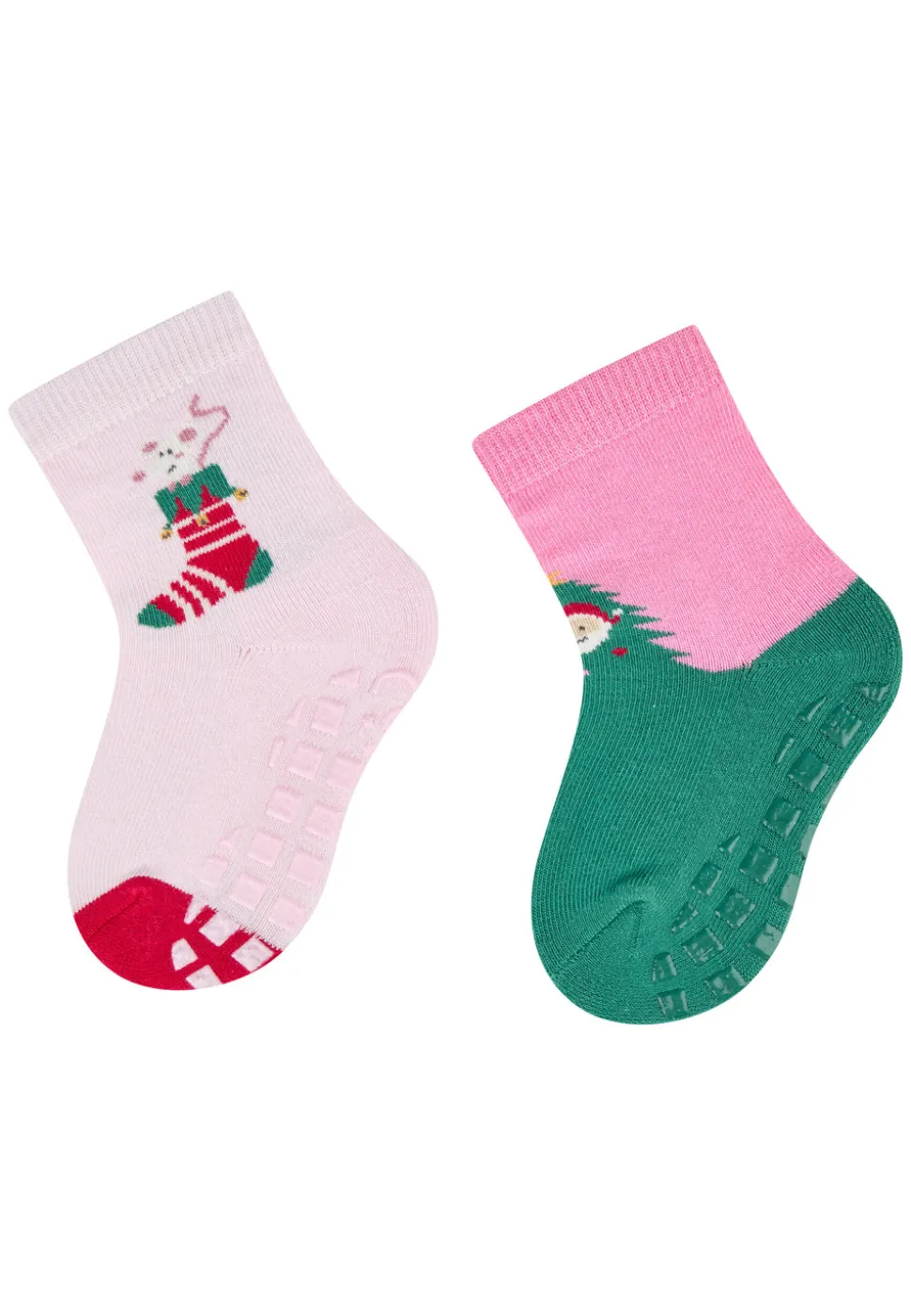 ABS Socken 2er Pack Weihnachten Nikolaus