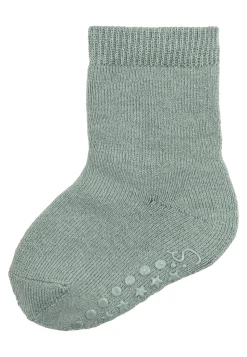 ABS-Socken Wolle uni mit Innenfrottee