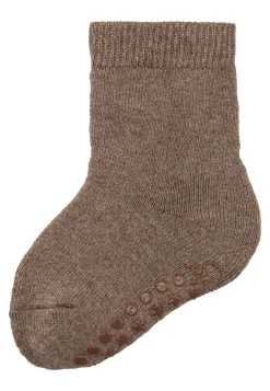 ABS-Socken Wolle uni mit Innenfrottee