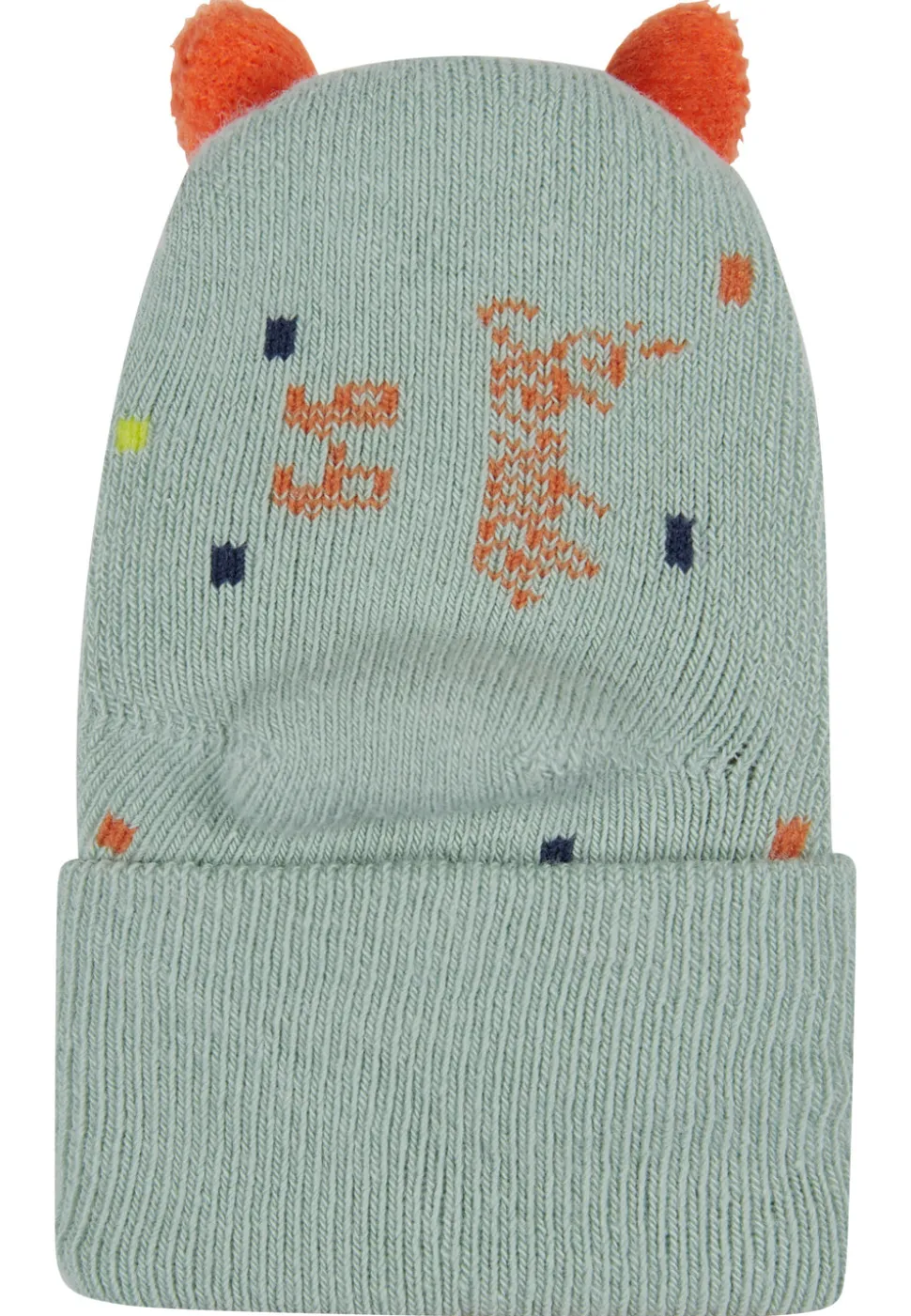 Baby-Rasselsocken Fuchs – mit Print & Innenfrottee