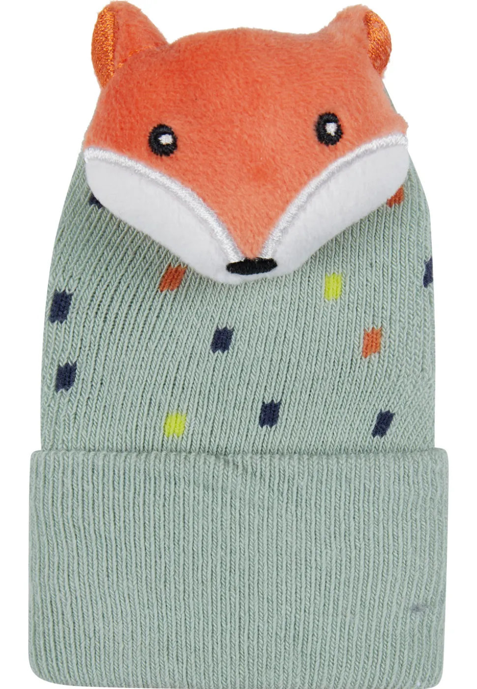 Baby-Rasselsocken Fuchs – mit Print & Innenfrottee