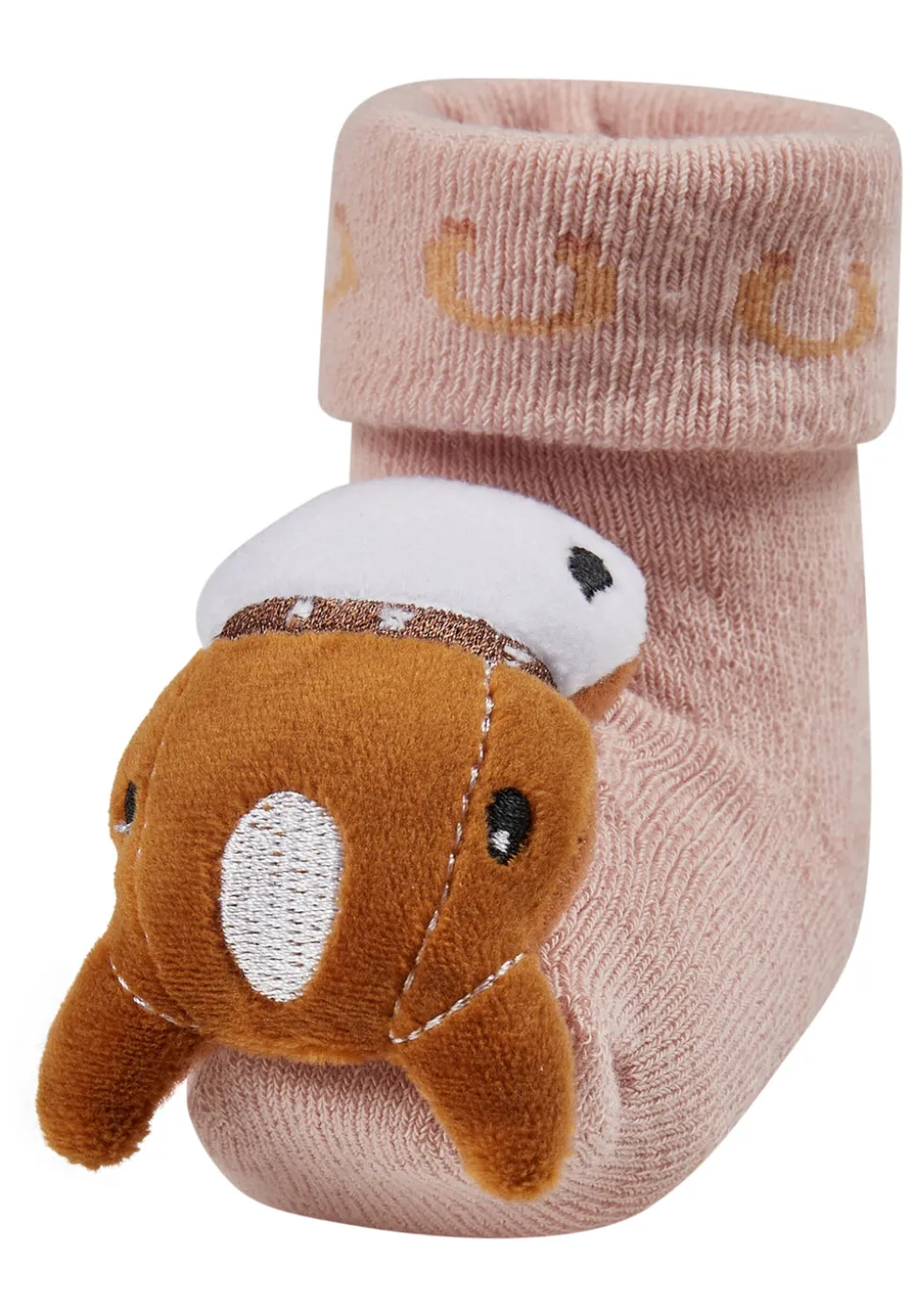 Baby Rasselsocken mit Pferde-Figur