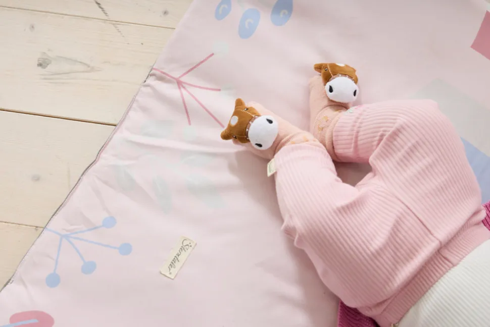 Baby Rasselsocken mit Pferde-Figur