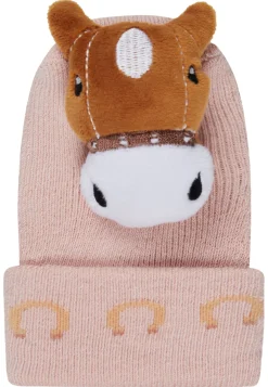Baby Rasselsocken mit Pferde-Figur
