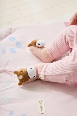 Baby Rasselsocken mit Pferde-Figur