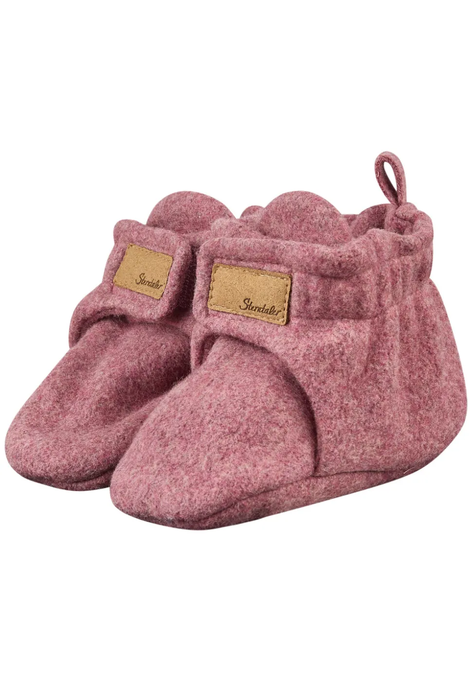 Baby Schuhe Bio Baumwollfleece mit Klettverschluss