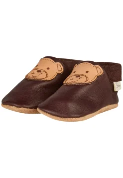 Baby Schuhe Teddy aus Leder mit niedlichem Motiv