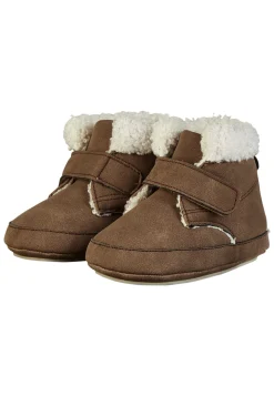 Baby-Schuhe uni mit Flauschfutter