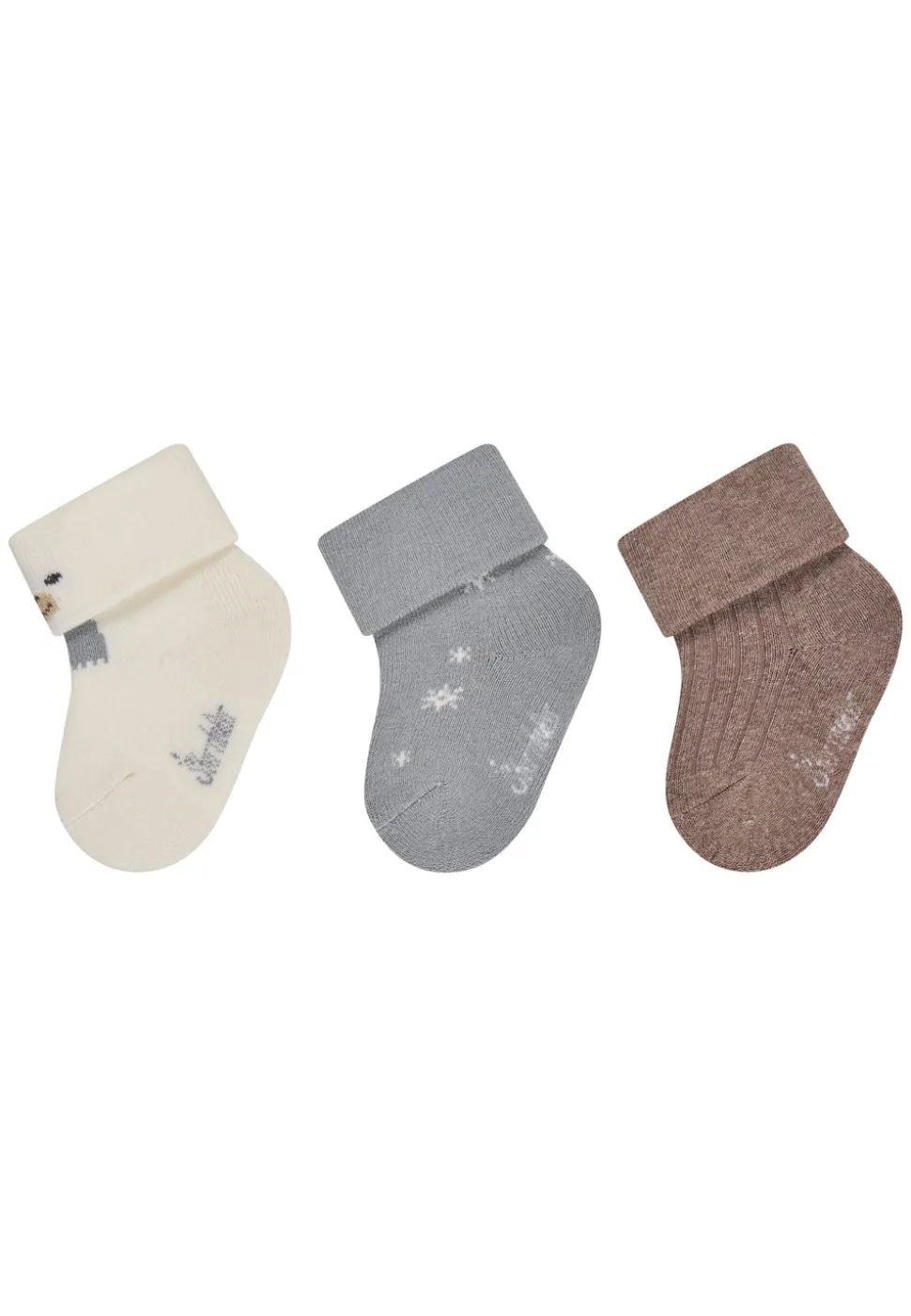 Baby Socken 3er Pack Eisbär Schneeflocke