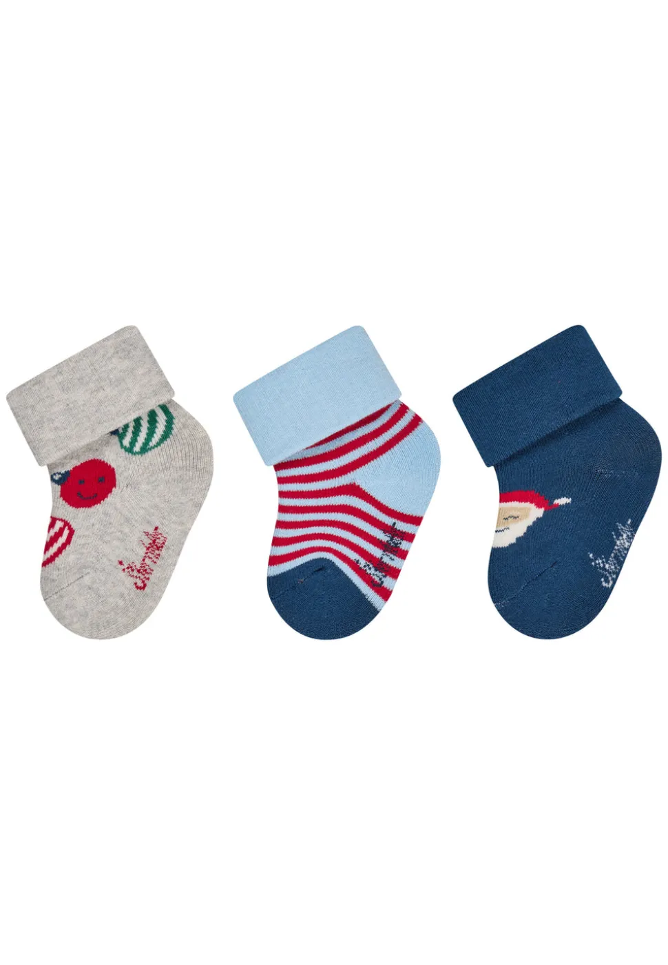 Baby Socken 3er Pack Weihnachten Santa