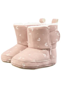 Baby Stiefel Herzen mit Teddyfutter