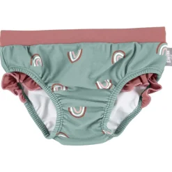 Badehose Regenbogen mit Rüsche & UV-Schutz 50+