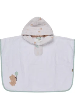 Badeponcho BÄR Bo weiß
