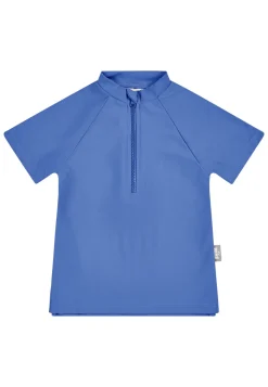 Badeshirt kurzarm uni mit Reißverschluss UV 50+