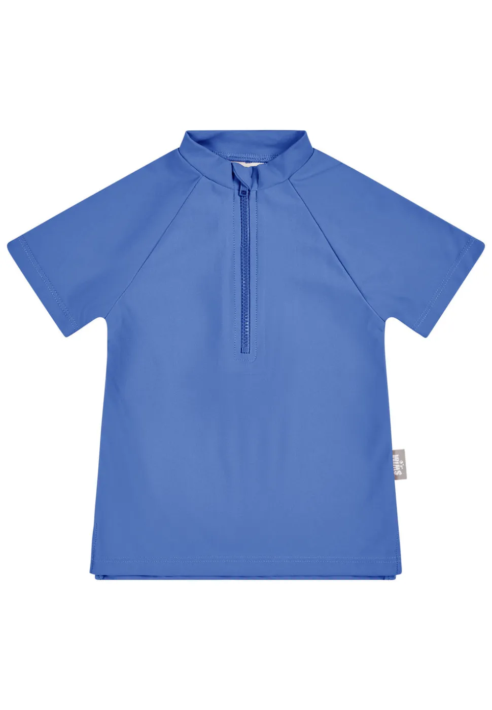 Badeshirt kurzarm uni mit Reißverschluss UV 50+