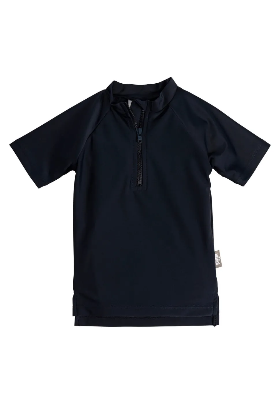 Badeshirt kurzarm uni mit Reißverschluss UV 50+