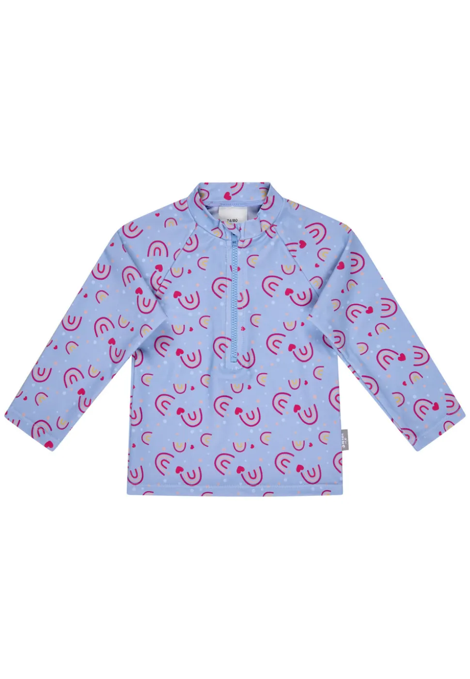Badeshirt langarm Regenbogen