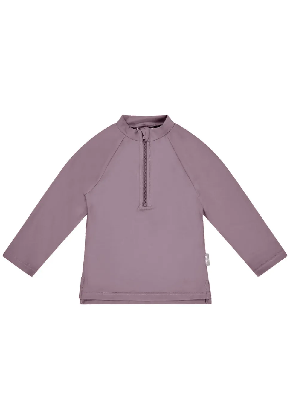Badeshirt langarm uni mit Reißverschluss UV 50+