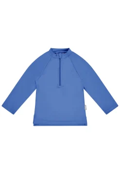Badeshirt langarm uni mit Reißverschluss UV 50+