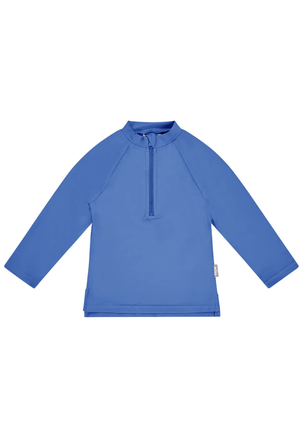 Badeshirt langarm uni mit Reißverschluss UV 50+