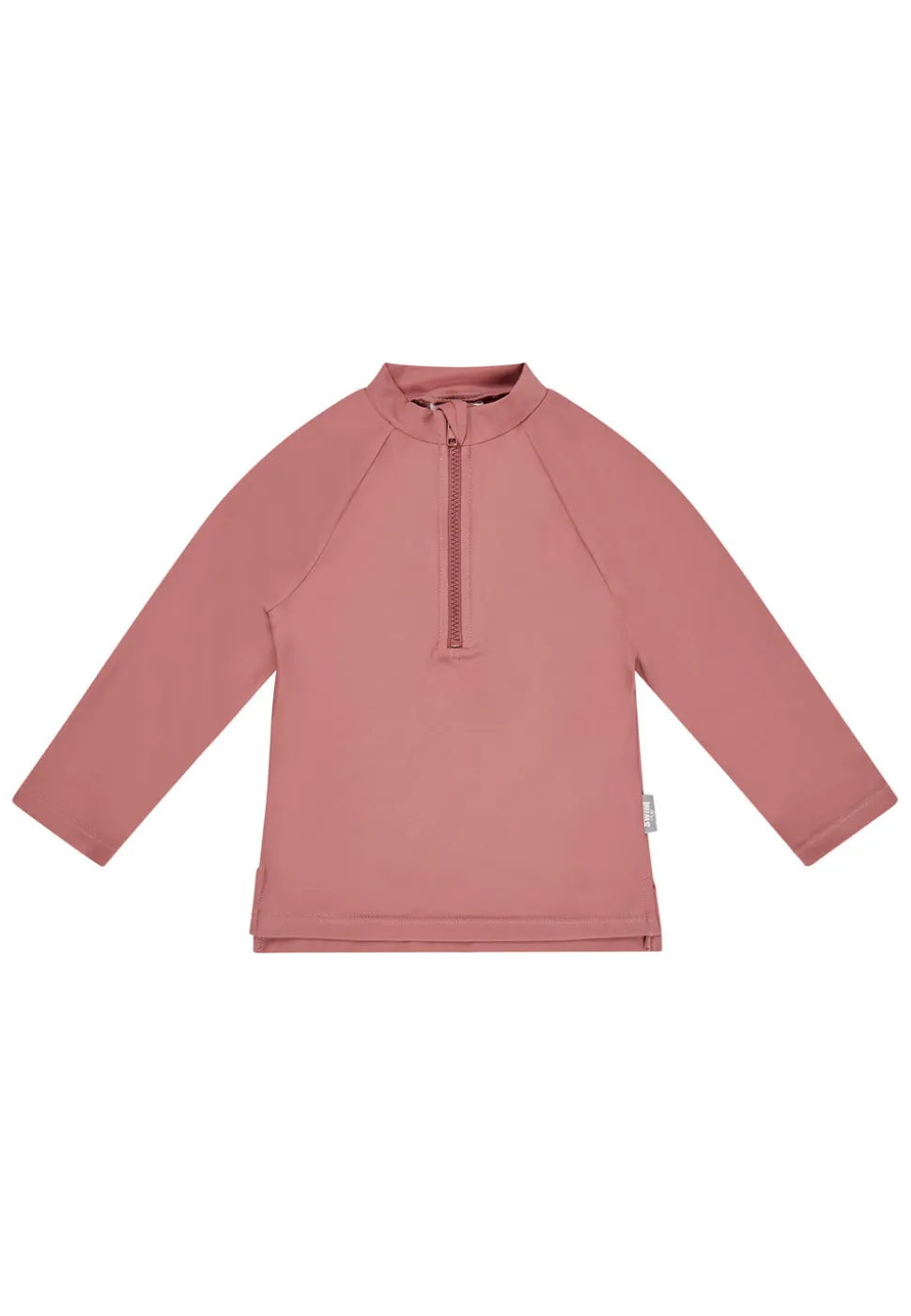 Badeshirt langarm uni mit Reißverschluss UV 50+