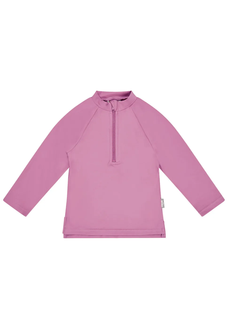 Badeshirt langarm uni mit Reißverschluss UV 50+