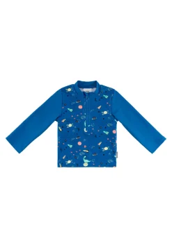 Badeshirt Weltraum langarm UV 50+ mit Reißverschluss