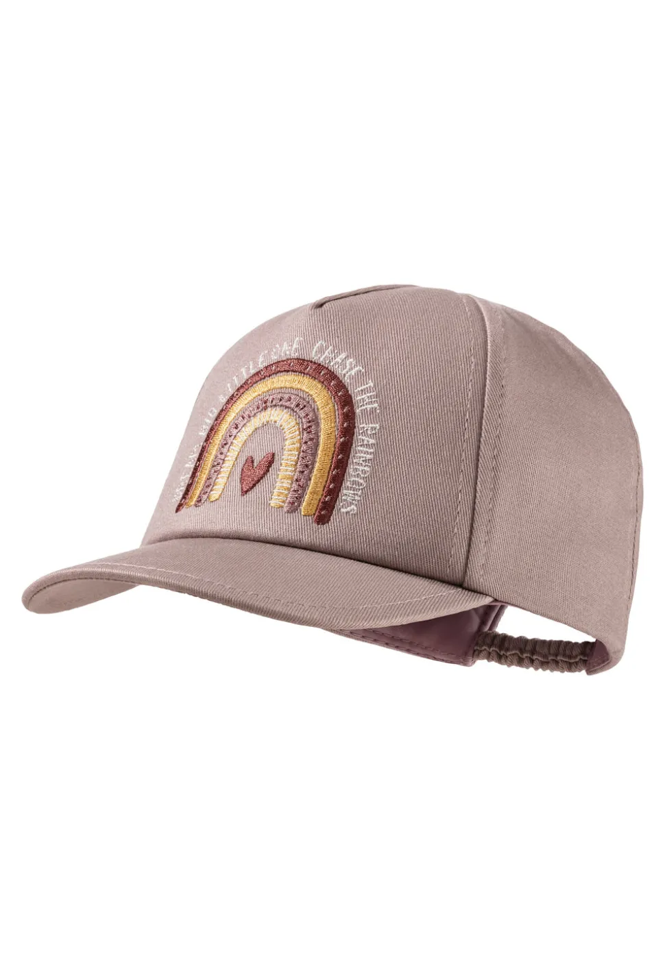 Baseballcap mit Regenbogen-Stickerei in lila