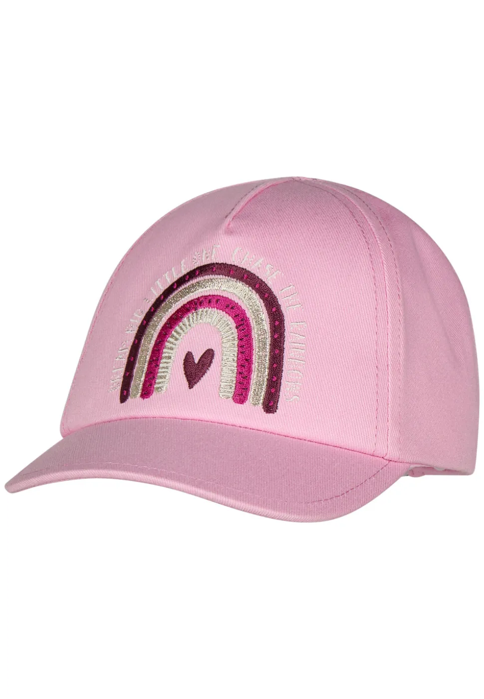 Baseballcap mit Regenbogen-Stickerei in lila