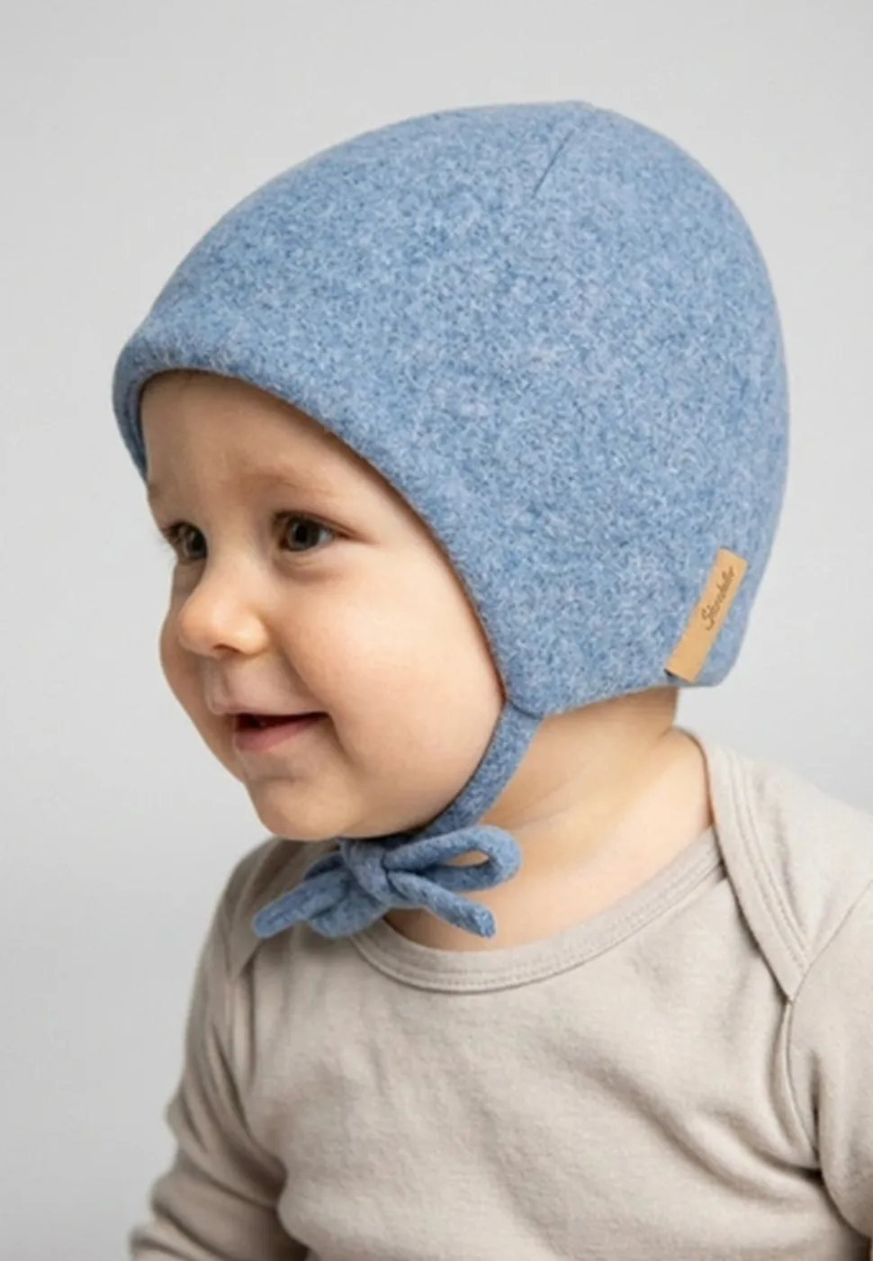 Beanie Bio-Baumwollfleece mit Ohrenklappen