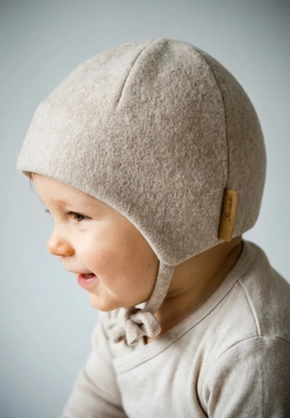 Beanie Bio-Baumwollfleece mit Ohrenklappen