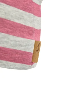 Beanie Streifen aus Sweat mit Fleece-Innenseite
