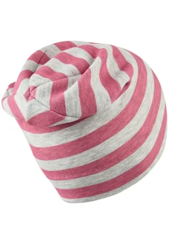 Beanie Streifen aus Sweat mit Fleece-Innenseite