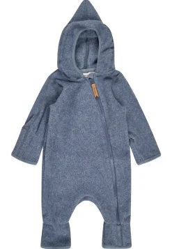 Bio-Fleece-Overall mit Kapuze