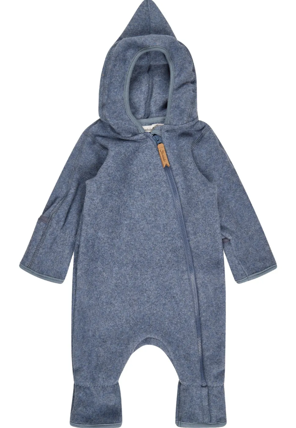 Bio-Fleece-Overall mit Kapuze