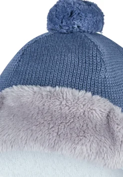 Bommelmütze Fliegerstyle mit Teddy-Schirm