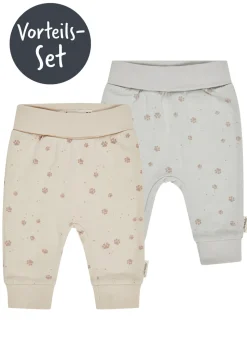 2er-Pack Babyhose Pfoten mit Mitwachsbündchen