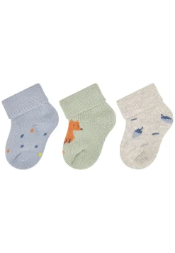 Erstlingssocken 3er-Pack Fuchs & Konfetti