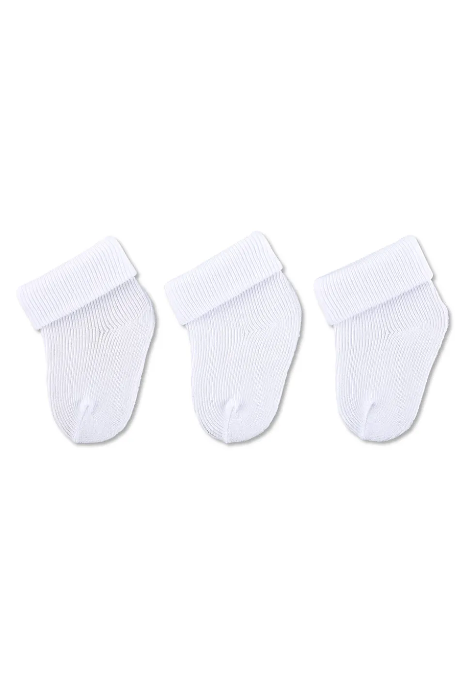 Erstlingssocken 3er-Pack weiß